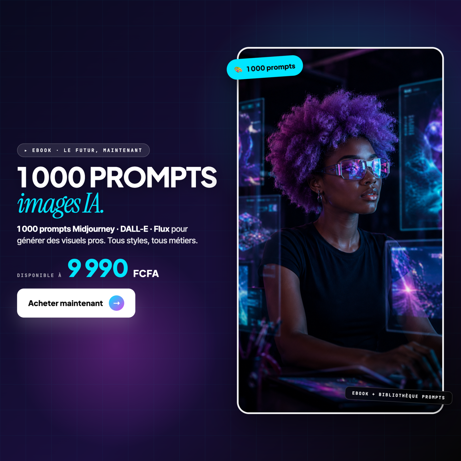 100 prompts pour générer des images IAprofessionnelles