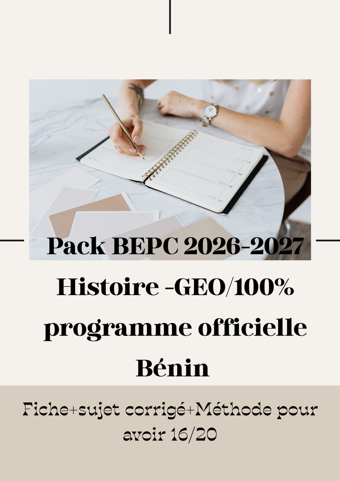 Pack BEPC 2026-2027