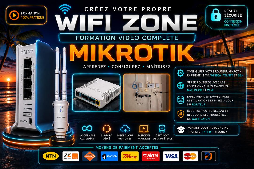 Formation pour créer WiFiZone