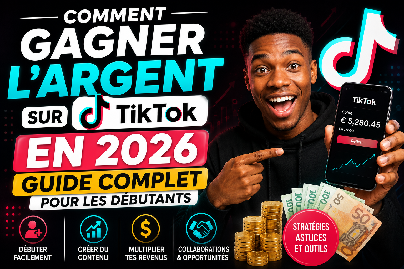 Gagner l'argent avec son téléphone sur tiktok en 2026