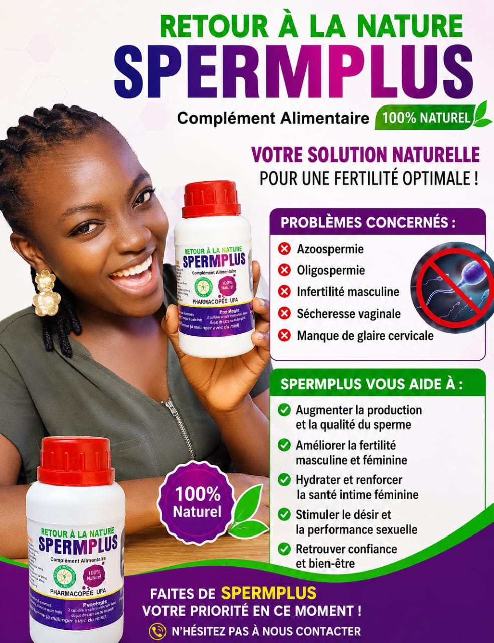 SpermPlus – Complément alimentaire naturel pour le bien-être reproductif