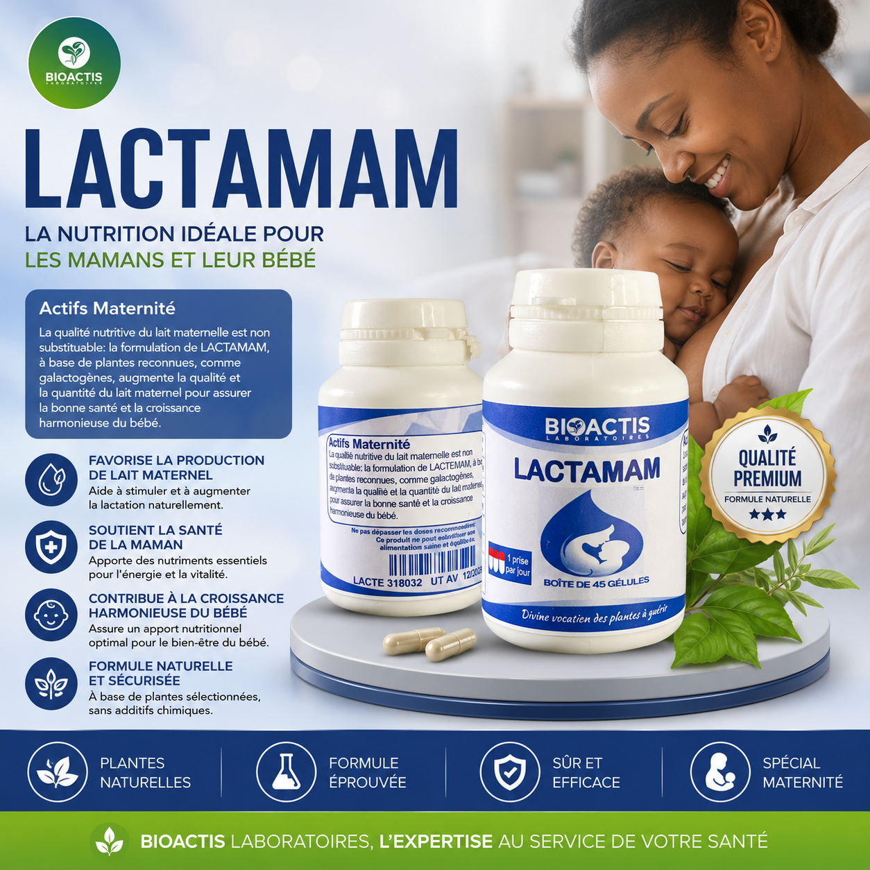 Lactamam, le soutien naturel des mamans allaitantes.