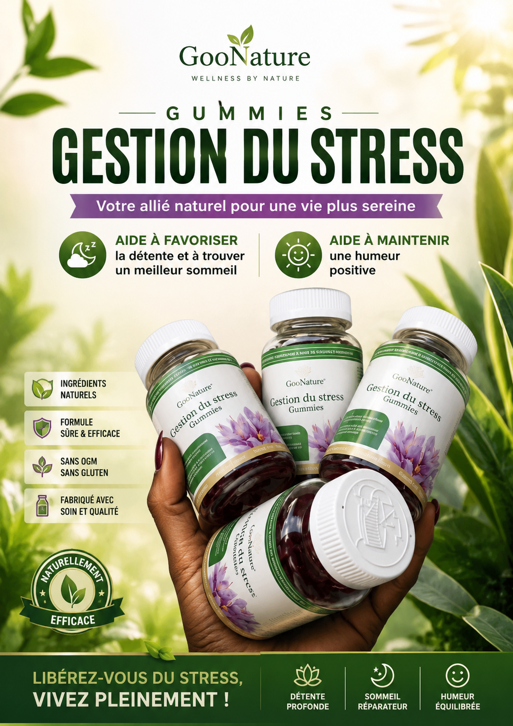 GooNature Gummies Gestion du Stress, votre allié naturel pour plus de sérénité